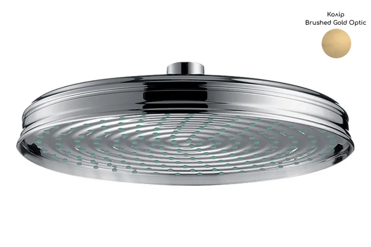 Верхній душ Axor Montreux 240 1jet, Brushed Gold Optic 28474250 зображення 1