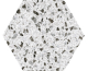 VENICE WHITE HEX 22x25 (шестигранник) (плитка для підлоги і стін)
