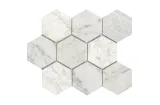 G137 WORLD HEXAGON TEXTURE WHITE 29,9x25,9 (мозаїка)