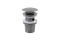 Клапан для умивальника клік-клак з переливом: короткий, хромований X01437