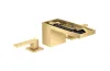 Змішувач Axor MyEdition 70 для умивальника на 3 отвори без накладки, Brushed Gold Optic 47052250 image 1