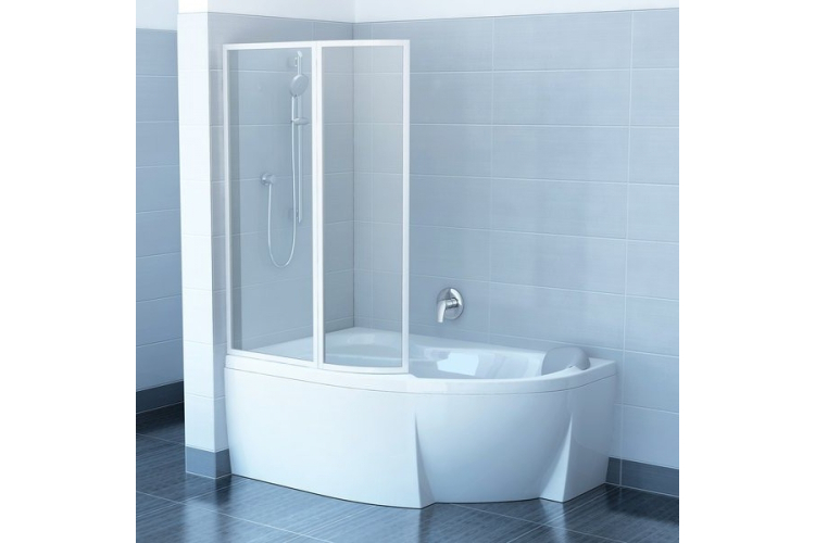 Штора для ванни VSK2 Rosa II 160 L Rain  Білий 76L9010041 зображення 1