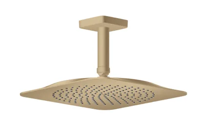 Верхній душ Axor Citterio C 270х270 1jet EcoSmart+ P зі стельовим кронштейном 100 мм, Brushed Bronze (28793140)