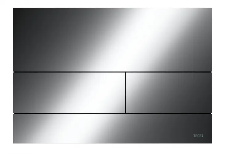Панель змиву TECEsquare II Metal з двома клавішами, Polished Black Chrome (9240837) зображення 1