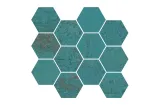 G-2143 METALLIC GREEN NAT MOS HEX 28x30 (мозаїка)