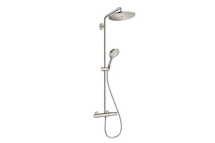 Душова система Croma Select S 280 1jet Showerpipe EcoSmart з термостатом, Stainless Steel Optic (26891800) image 1