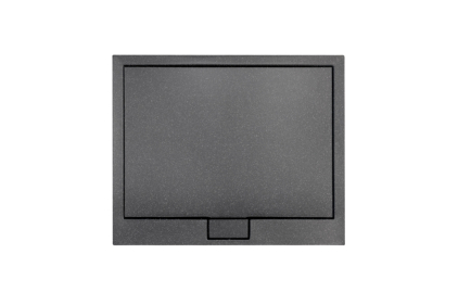 Поддон прямоугольный AXIM 120х90x4.5 stone effect черный + сифон