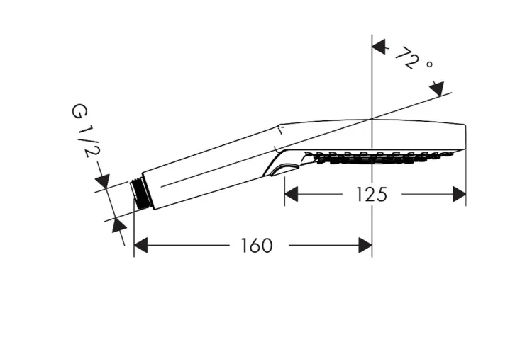 Ручний душ Raindance Select S PowderRain 120 3jet P EcoSmart (26515990) Polished Gold Optic зображення 2