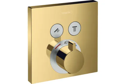 Термостат прихованого монтажу ShowerSelect на 2 клавіші Polished Gold Optic (15763990)