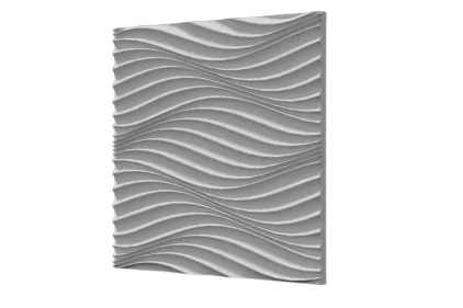 Гіпсова стінова панель 50х50 см WAVE 03