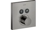 Термостат для 2-х споживачів Axor ShowerSelect square прихованого монтажу Polished Black Chrome 36715330