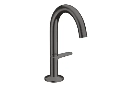 Змішувач One Select 140 для умивальника з донним клапаном push-open, Brushed Black Chrome (48010340)