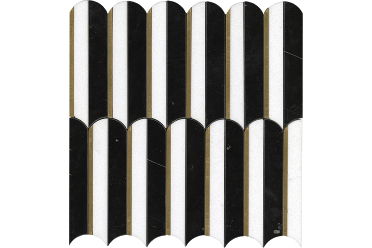 G161 PIANO BLACK 30.5х30.5 (мозаика)