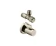 Кран кутовий Axor G 1/2"х3/8 з декоративною накладкою Brushed Nickel 51307820