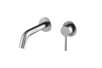 Змішувач до умивальника зі стіни VEO золото брашоване