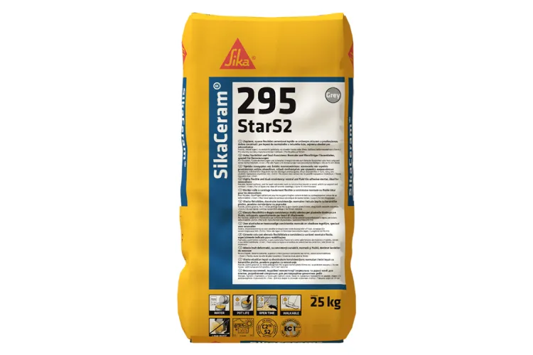 Клей для плитки SikaCeram-295 StarS2 Grey Powder Bg/мішок 25 кг зображення 1