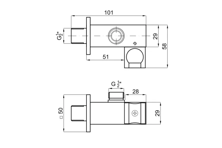 COTA, Тримач ручного душу настінний, brushed titanium (100280696) image 3
