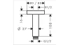 Кронштейн для верхнього душу зі стелі E 100 мм (27467000) image 2