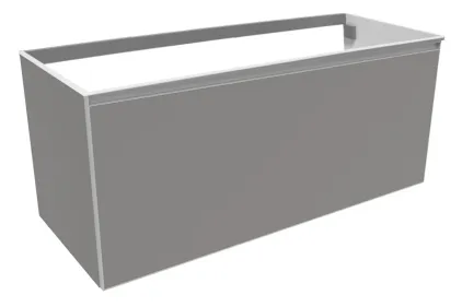 CUBIKA Підвісна тумба під умивальник 120x50x50 см, Grey matt (CKD945LGK)