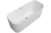 FINION Ванна кварил з Led-підсвіткою Duo Freestanding 1700x700 Led DesignRing Water inlet (UBQ177FIN7N100V101)  Chrome зображення 2