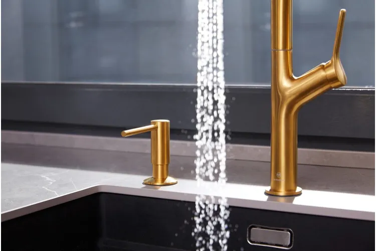 Дозатор рідини для миття посуду DUERO INOX, GOLD 990-100-31 image 2