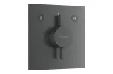 Змішувач прихованого монтажу DuoTurn E на 2 функції, Brushed Black Chrome (75417340)