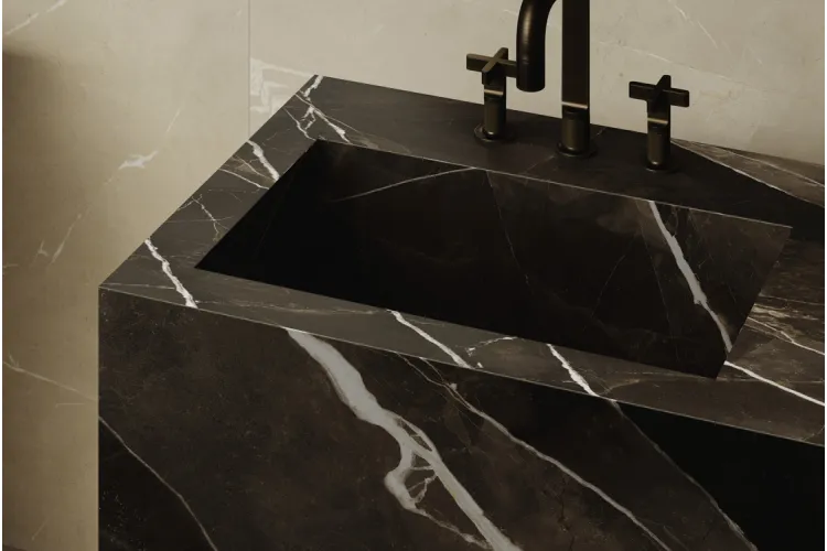 MEMT GRANDE MARBLE LOOK CALACATTA BLACK RET 120х120 (плитка для підлоги і стін) image 2