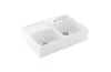 DOUBLE-BOWL SINK Кухонна мийка з двома чашами 89,5x63x22 з двома отворами, pop-up (632392R1HL12) White alpine зображення 2