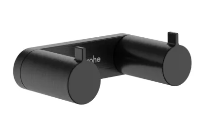 AddStoris S Гачок подвійний 3.5х1.7x6.7 см, Brushed Black Chrome (41785340)