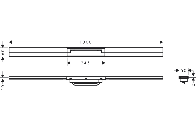 Верхня частина "RainDrain Flex" для душового трапу 1000 мм Polished Gold Optic (56046990) image 4