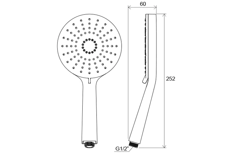 Лійка ручного душу Flat XXL, 3 функції, діаметр 140 мм (961.00)  X07P344 зображення 2