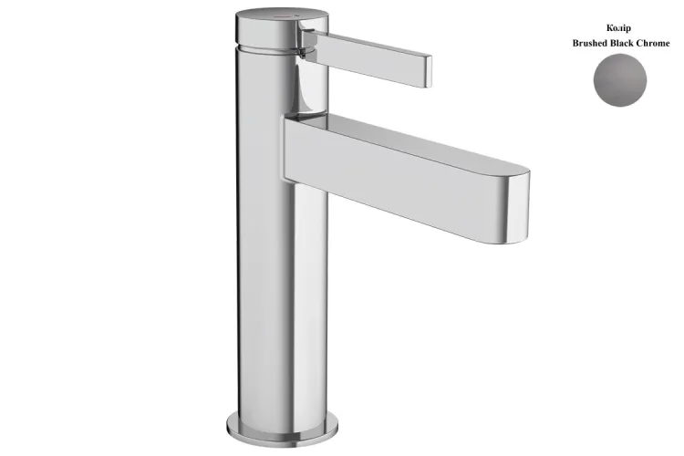 Змішувач Finoris 110 CoolStart для умивальника з д/к push-open, Brushed Black Chrome (76024340) зображення 1