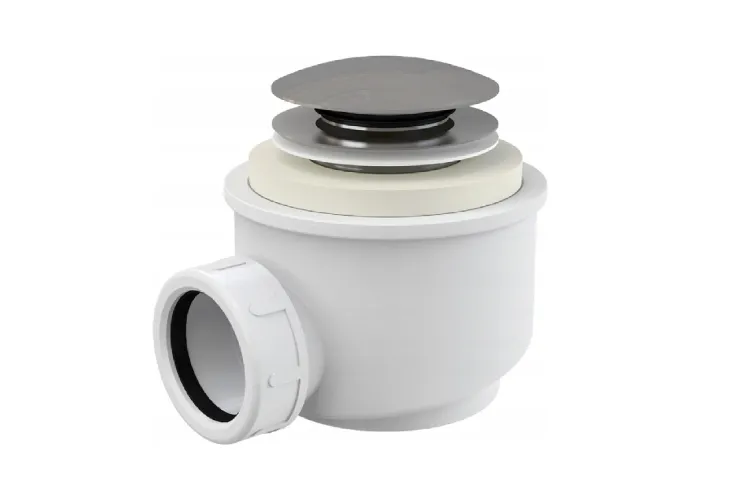 Злив клік-клак з верхньою очисткою до вільностоячих ванн, хром image 1