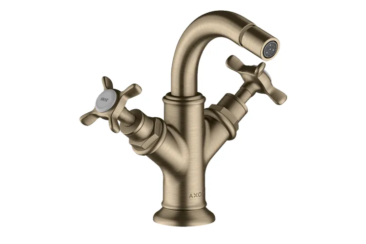 Змішувач Axor Montreux  для біде двохвентильний Cross, Brushed Nickel 16520820 зображення 1