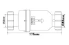 Сифон із зворотним клапаном 32 х40 мм MACVALVE-12 зображення 2