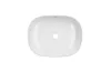AQUARIUS Умивальник накладний, прямокутний 470x380 мм. без донного клапану, White зображення 3
