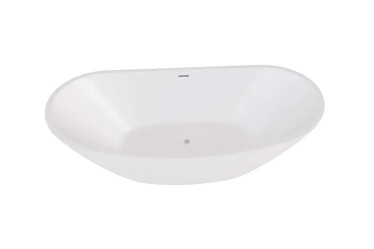 Ванна акрилова AYLA 170х80 з сифоном клік-клак хром зображення 4