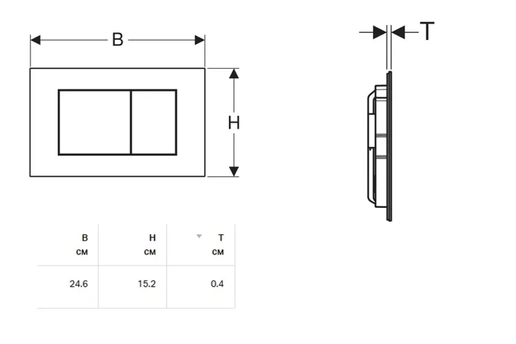 Кнопка змиву Sigma 40, сталевий/матовий (115.629.FW.1) зображення 2
