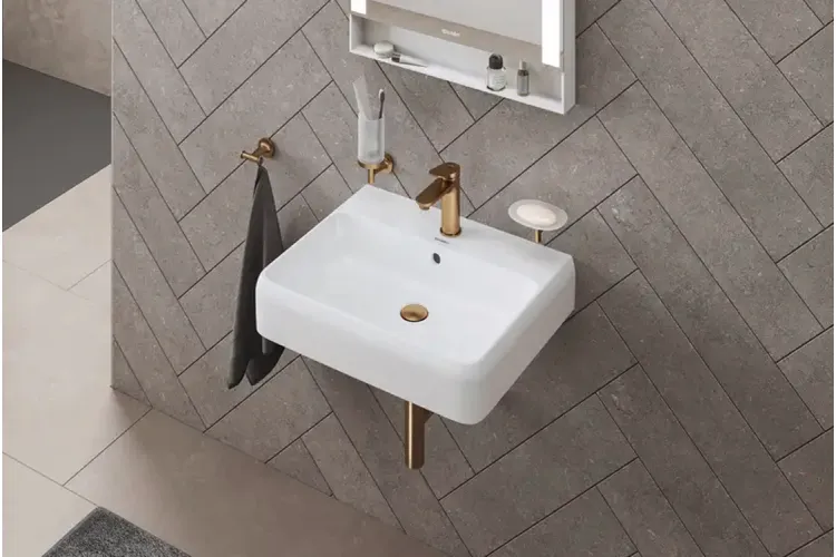 WAVE Змішувач для умивальника (WA1020002004) Bronze Brushed зображення 2