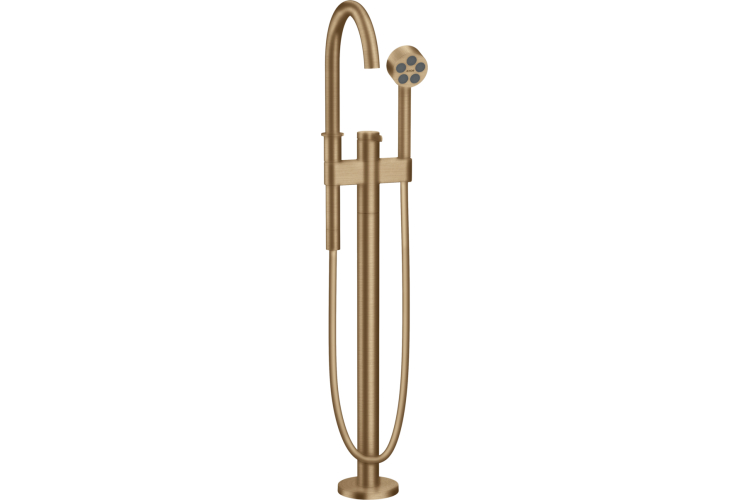 Змішувач One для ванни підлоговий Brushed Bronze (48440140) image 1