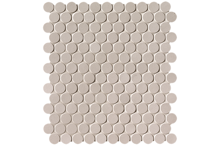 MILANO&FLOOR BEIGE ROUND MOSAICO MATT 29.5х32.5 (мозаїка) FNSU image 1
