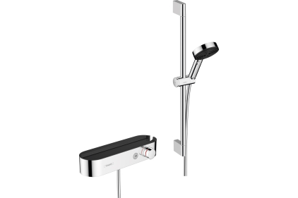 Термостат ShowerTablet Select 412 мм в комплекті з душовим  набором Chrome (24260000)