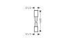 Шланг для душу AXOR Textile 1,6 м. cylindrical nut Matt White 28261700 зображення 2
