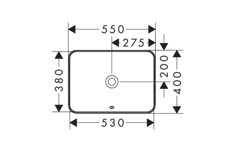 Умивальник Xuniva Q SmartClean врізний на стільницю, 540х400 мм, White (61066450) image 3