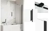 Шторка для ванни SMART BLACK 100x150 скло clear ACTIVE SHIELD 8mm image 1
