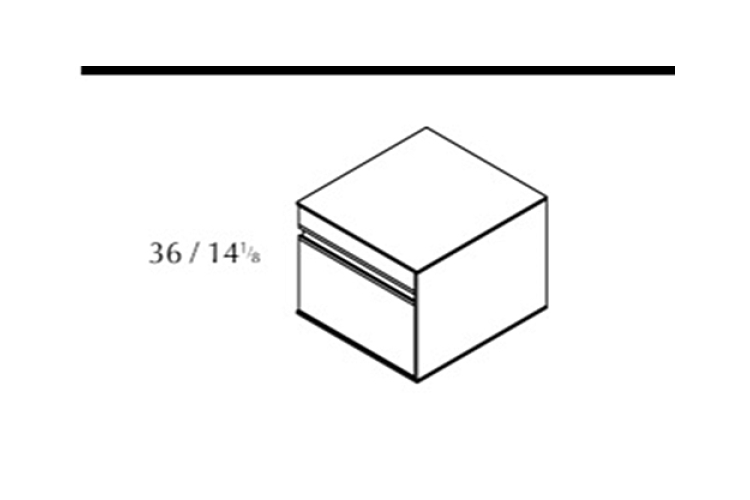 Купити Тумба (модуль) DESS підвісна 45x36x48.5 без лівої бокової сторони: Wood, Roble torrefacto (700015082) фото №1