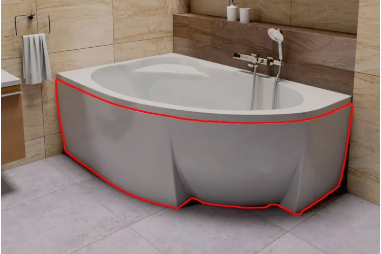 Панель для акрилової ванни Асиметрік II 150 см, ліва, CZB3100000 image 1