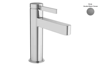 Змішувач Finoris 110 CoolStart для умивальника з д/к pop-up Brushed Black Chrome (76025340)