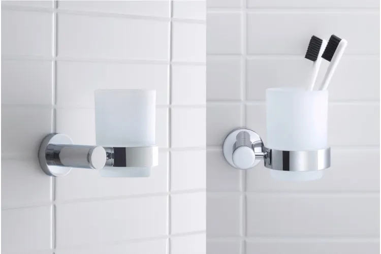 Стакан підвісний правобічний Chrome, скло White Matt D-CODE (0099201000) зображення 3