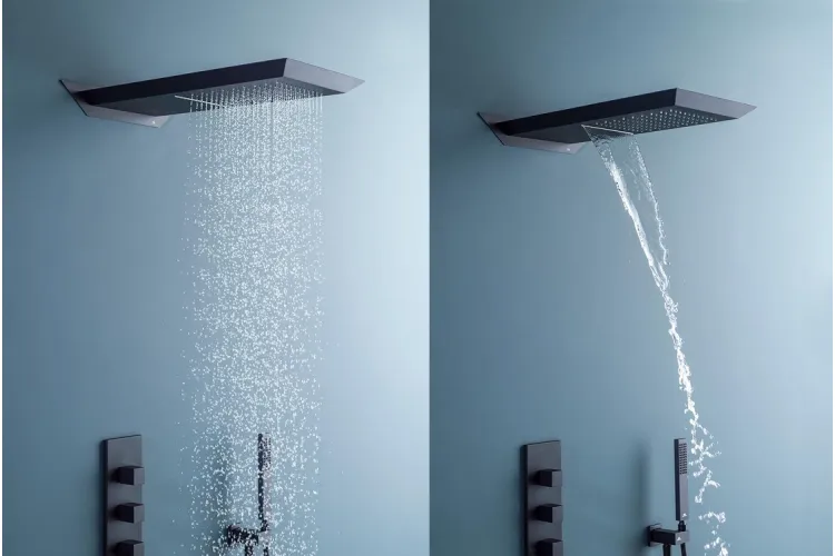 OXO, Верхній душ, функціі: дощ, каскад, підкл. 1/2", matt black (100284314) зображення 2